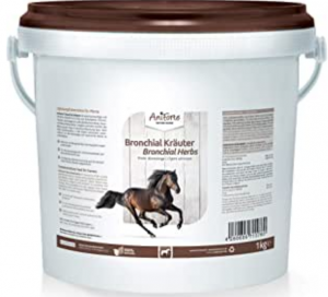 AniForte Bronchial Kräuter für Pferde 1kg - Natürliche Kräuter bei Husten, Schnupfen, Bronchialkräuter unterstützend bei Atemwegsbeschwerden