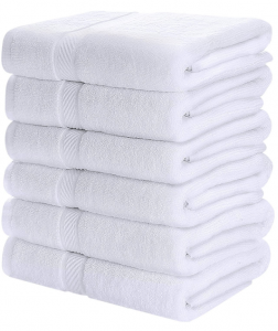 Utopia Towels - 6er Pack Badetuch Set - Badetuch Handtücher, 60 x 120 cm (Weiß)