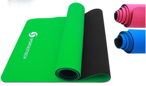 Sportastisch Design Yogamatte „Yoga Star“ mit SGS-Zertifikat*, rutschfeste & 6mm dünne Gymnastikmatte mit 2-Lagen-Design