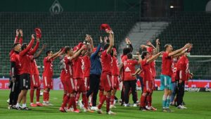 Bayern München gewinnt nach dem Sieg gegen Werder Bremen den achten Titel in Folge in der Bundesliga