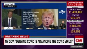 Präsident Trump "aktiviert das Virus", sagt der Gouverneur von New York