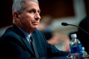 Anthony Fauci, director of the National Institute of Allergy and Infectious Diseases, listens during a Senate Health, Education, Labor and Pensions Committee hearing in Washington, DC, on June 30.