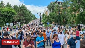 Russland im Fernen Osten protestiert gegen die Verhaftung des Gouverneurs von Chabarowsk