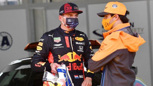 Max Verstappen und Carlos Sainz