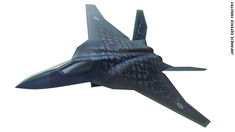 Eine Skizze von Japans geplantem F-3-Stealth-Kämpfer.