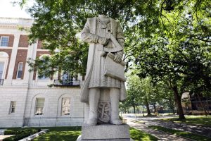 Christoph Kolumbus Statuen am Wochenende des 4. Juli zerstört