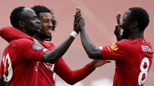 Liverpool 2: 0 Aston Villa: Sadio Mane & Curtis Jones treffen, während die Roten den Heimsieg verlängern