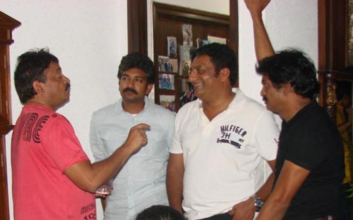 Ram Gopal Varma mit SS Rajamouli, Prakash Raj und Puri Jagannadh