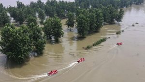 Extreme flooding inundates China