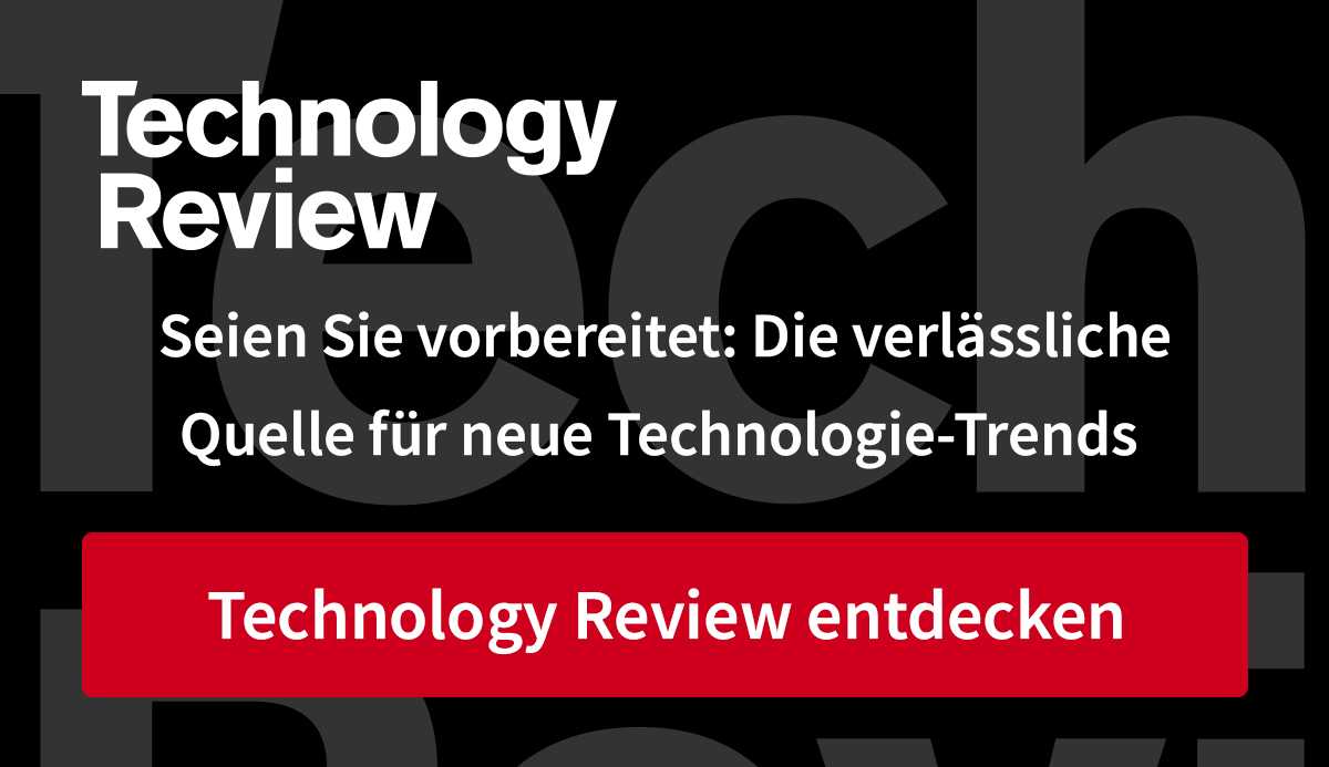 Mehr von Technology Review