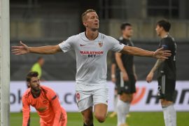 Europa League: Luuk De Jong trifft für Sevilla FC gegen Manchester United