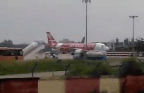 Air Asia Flug am Flughafen Ranchi