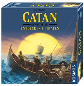 KOSMOS 693411 - CATAN - Entdecker & Piraten, Erweiterung zu CATAN - Das Spiel, Strategiespiel