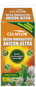 Celaflor Rasen-Unkrautfrei Anicon ultra, Spezial-Unkrautvernichter zur Bekämpfung von Unkräutern im Rasen, sehr gute Rasenverträglichkeit, Konzentrat, 250 ml Flasche