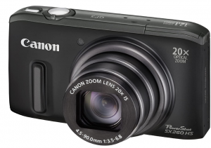 Canon PowerShot SX 260 HS Digitalkamera (GPS, 12,1 MP, 20-fach opt. Zoom, 7,6cm (3 Zoll) Display, bildstabilisiert) schwarz