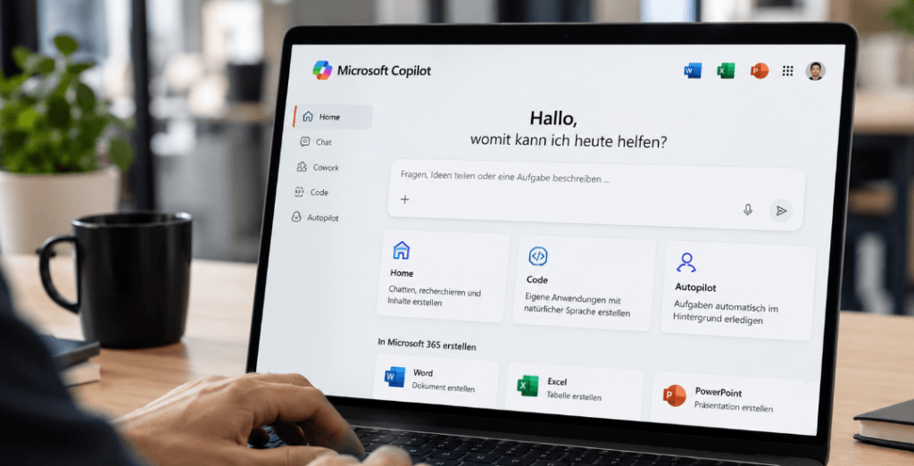 Microsoft Copilot erhält großes Update mit Home, Code und autonomen Agenten